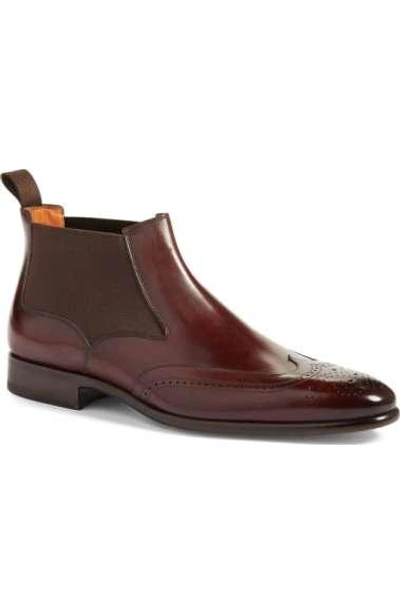 Santoni burgundy leather Ezra Chelsea boots Sz 11 Santoni burgundy leather Ezra Chelsea boots | Mercari main image 4