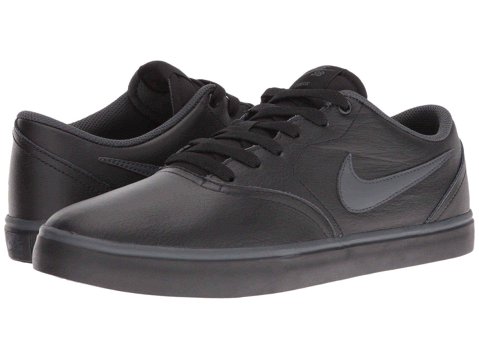 Nike SB check Solarsoft Black Leather