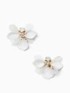 Kate Spade Vibrant Life Leather Statement Studs In White Multi