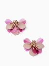 Kate Spade Vibrant Life Leather Statement Earrings In Light Pink