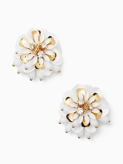 Kate Spade Vibrant Life Statement Studs In White