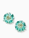Kate Spade Vibrant Life Statement Studs In Light Green
