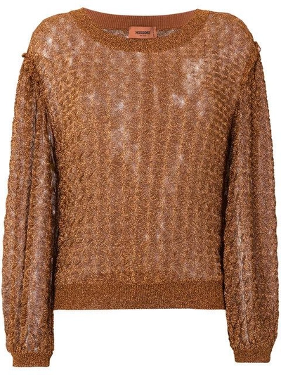 Missoni Glitter-effect Embroidered Sweater