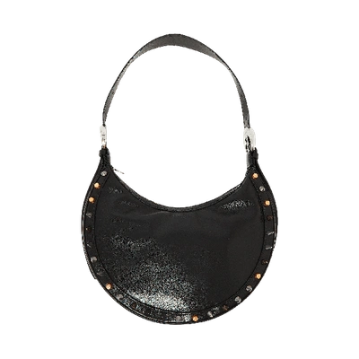 Pre-owned Marine Serre Crescent Moon Leather Bag 'black'