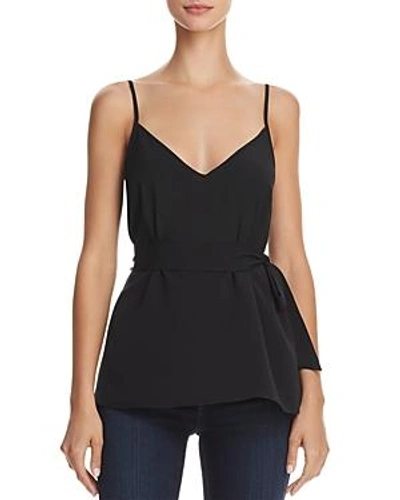 French Connection Dalma Self-tie Sash Top In Black