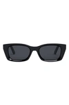 Dior Woman Sunglasses Midnight B1 In Shiny Black Smoke