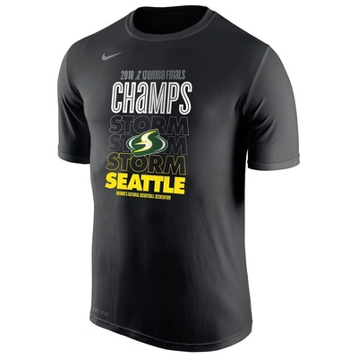 Nike Black Seattle Storm 2018 Wnba Champions Locker Room T-shirt