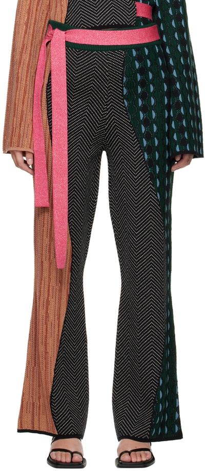 Ahluwalia Multicolor Woolmark Prize Edition Lounge Pants In Black