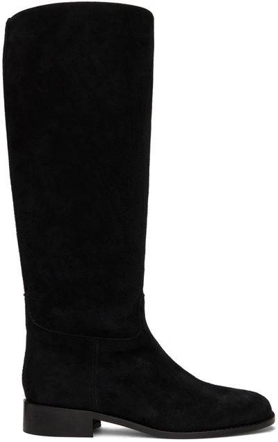 Maryam Nassir Zadeh Ssense Exclusive Black Canyon Tall Boots In 008 Black