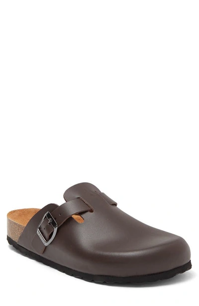 Valentino By Mario Valentino Leather Clog In Brown