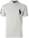 Polo Ralph Lauren Big Pony Custom Slim Fit Mesh Polo Shirt In Andover Heather