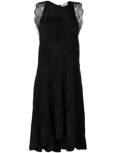 Zadig & Voltaire Roberto Silk Jacquard Dress In Black