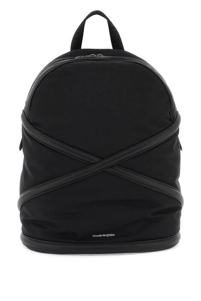 Alexander Mcqueen The Harness Backpack In Black