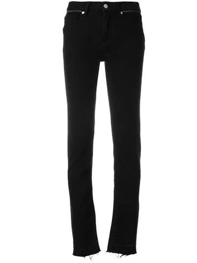 Zadig & Voltaire Eva Zip-detail Skinny Jeans In Black