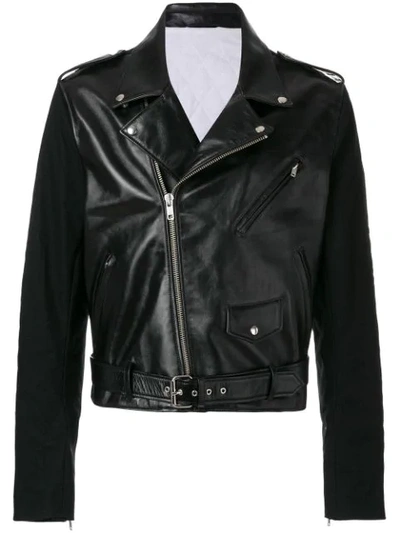 Calvin Klein 205w39nyc Biker Jacket In Black