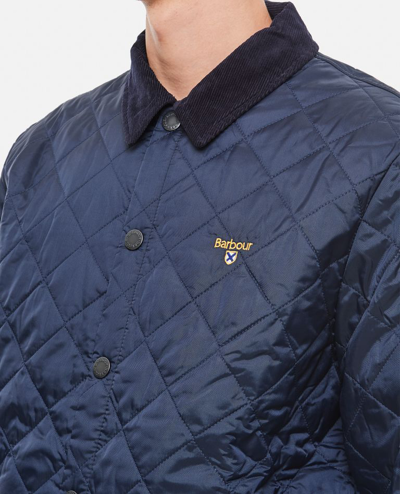 Barbour Crested Liddesdale Quilt In Blue