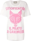 Gucci ”il Prato Di Ganimede Fication” Printed T
