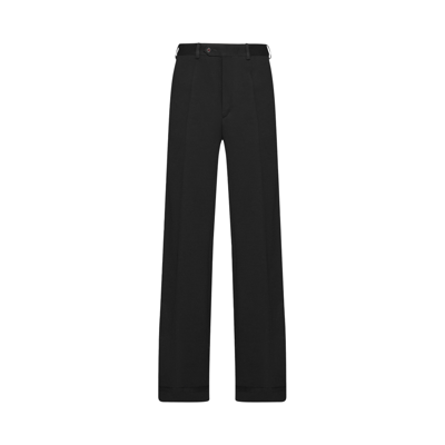 Maison Margiela Tailored Wide-leg Trousers In Black