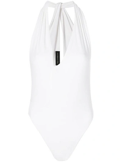 Alexandre Vauthier Plunge Cut Out Body - White