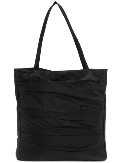 Alchemy Folded Style Shoulder Bag In Black
