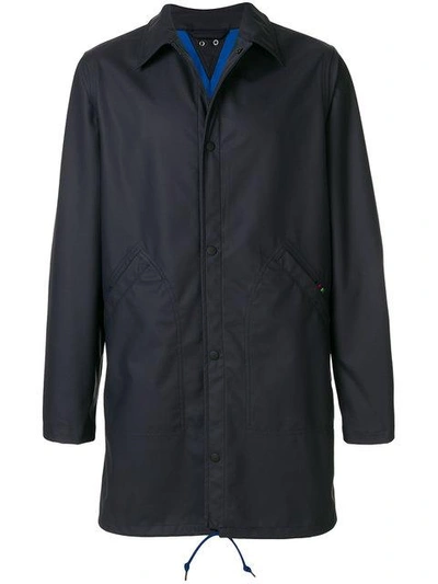 Ps By Paul Smith Water-resistant Rubberised Coat