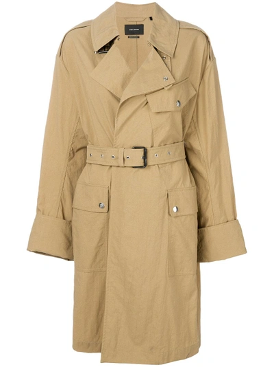 Isabel Marant Belted Trench Coat - Nude & Neutrals