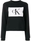 Calvin Klein Jeans Est.1978 Calvin Klein Jeans Logo Print Sweatshirt - Black