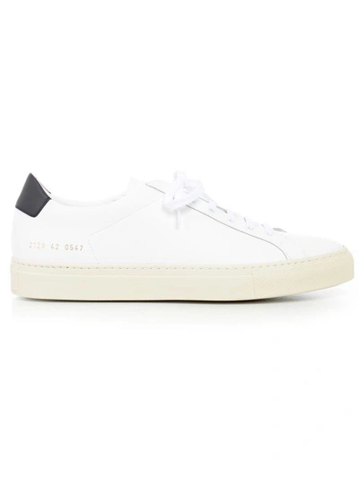 Common Projects Achilles Retro Leather Sneakers In White