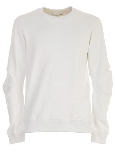 Comme Des Garçons Shirt Sweatshirt With Ergonomic Sleeves In Bianco