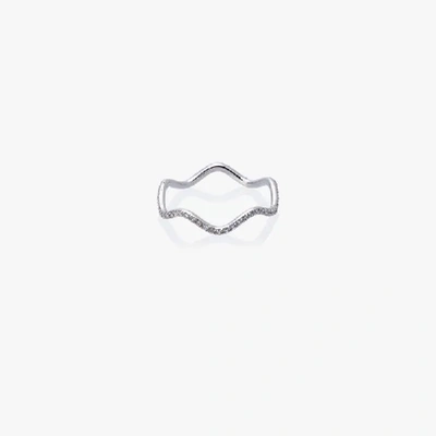 Sabine Getty Wave Diamond Ring - Metallic In Metallic
