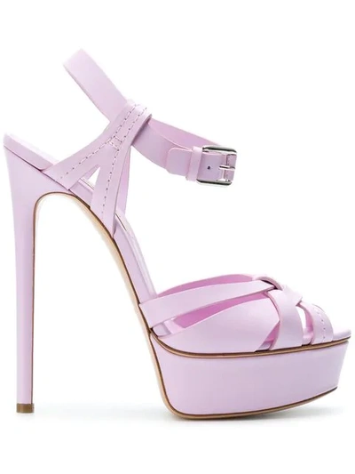 Casadei Platform Sandals In Pink
