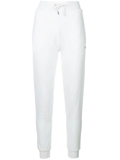Maison Kitsuné Embroidered Logo Sweat Pants In White