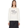 Maison Kitsuné Maison Kitsune White Palais Royal Logo Sweatshirt