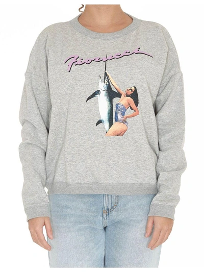 Fiorucci Swordfish Sweatshirt In Grey