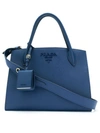 Prada Bibliotheque Tote Bag In Blue