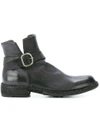 Officine Creative Legrand Buckle Boots In Grey