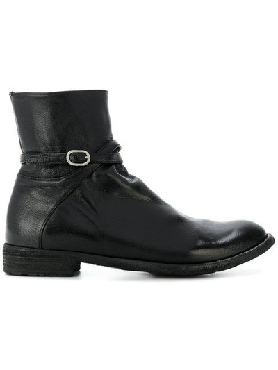 Officine Creative Lexikon Buckled Boots In Black