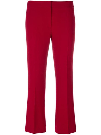 Theory Kick-flare Trousers In Red
