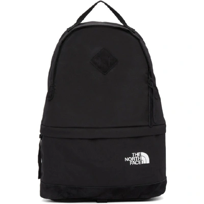 Junya Watanabe The North Face Suede-panelled Canvas Backpack In Black