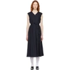 Lemaire Sleeveless Tie Dress In 795 Midnigh