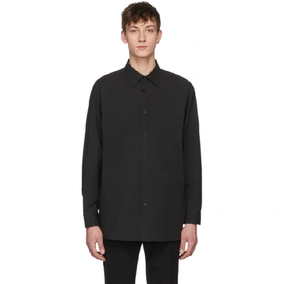 Raf Simons Joy Division Embroidered Shirt In 00099 Black