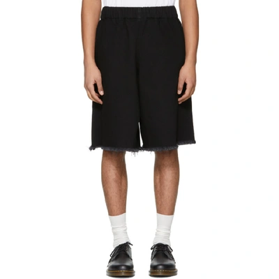 Marques' Almeida Marques Almeida Ssense Exclusive Black Denim Tracksuit Shorts