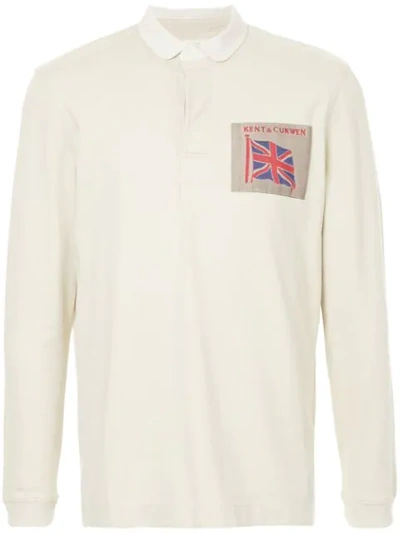 Kent & Curwen Longsleeved Polo Shirt In White