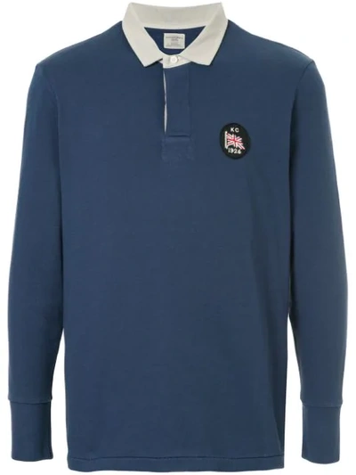Kent & Curwen Longsleeved Polo Shirt In Blue