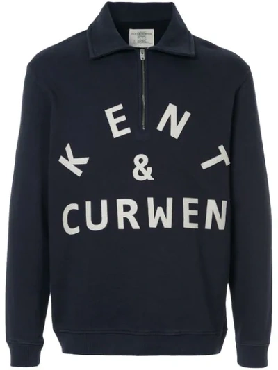 Kent & Curwen Sweatshirt Mit Logo-print In Blue