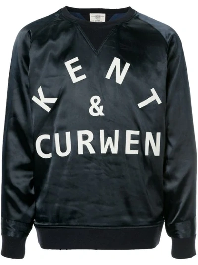 Kent & Curwen Logo Print Sweatshirt In Black