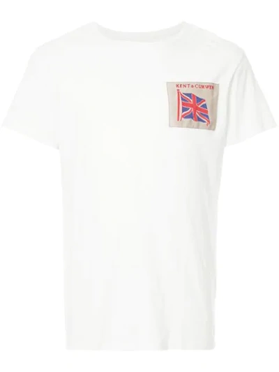 Kent & Curwen Flag Patch T-shirt In White