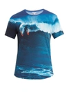 Orlebar Brown Ob-t Surf-print Cotton-jersey T-shirt In Blue