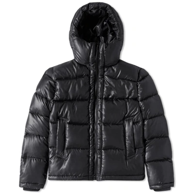 Mki Hooded Down Jacket In Black