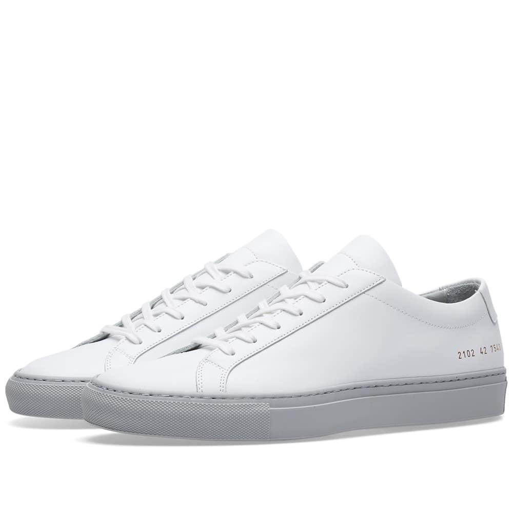 Common Projects Achilles Low Coloured Sole In White | ModeSens